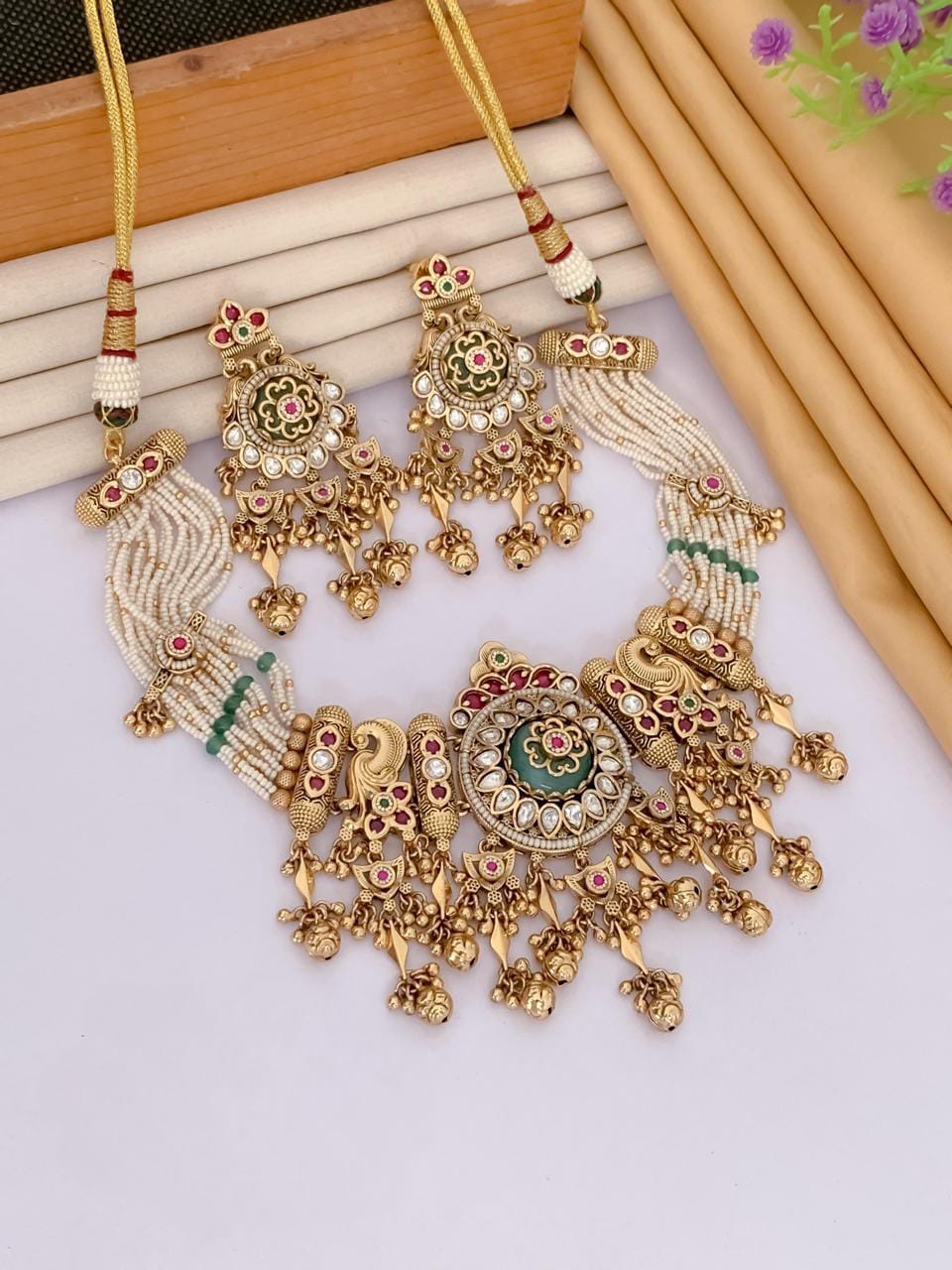 Elegant Designer Jewellery Set for Women | Wedding & Party Wear | D-042