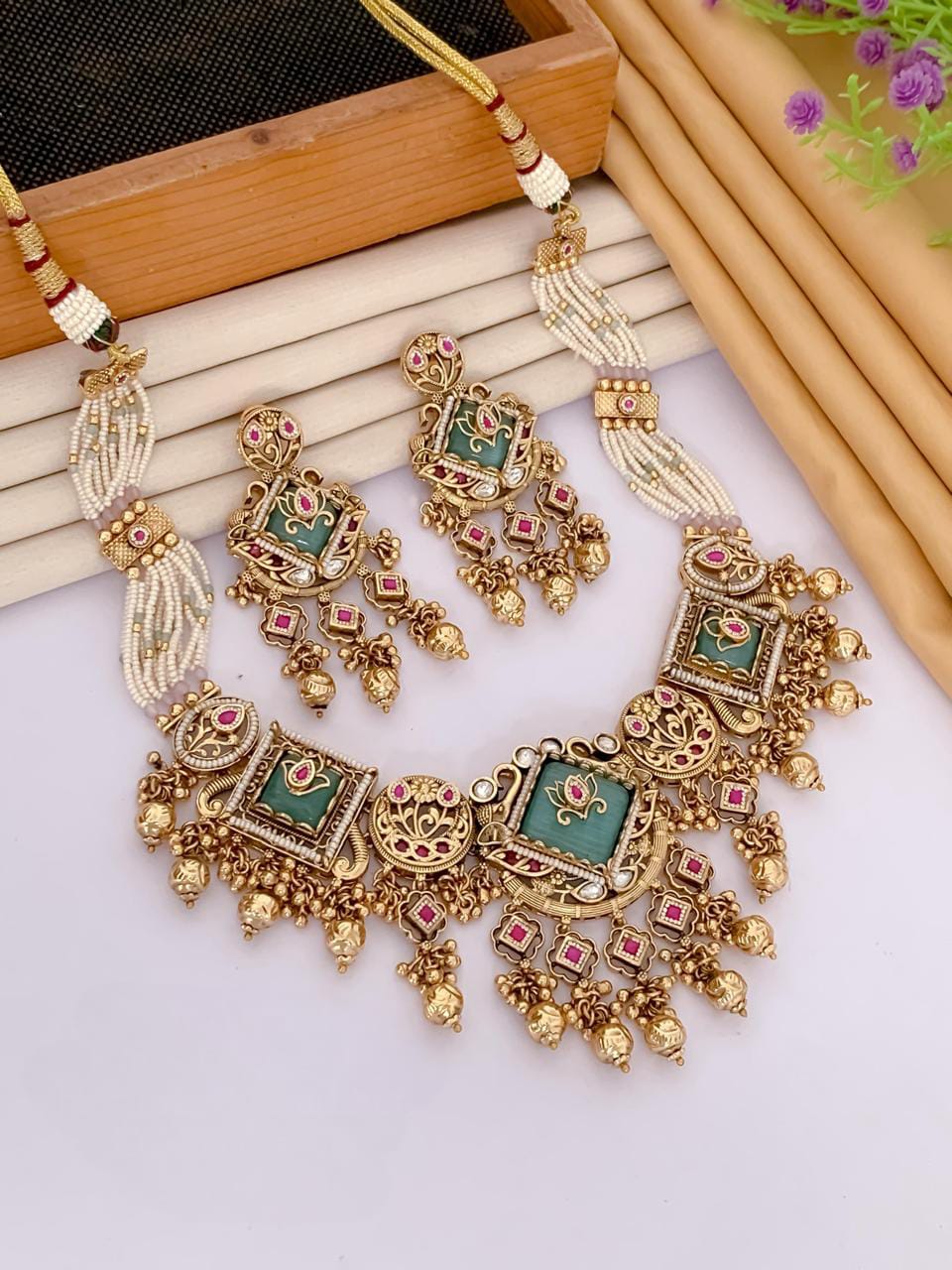 Elegant Designer Jewellery Set for Women | Wedding & Party Wear | D-043