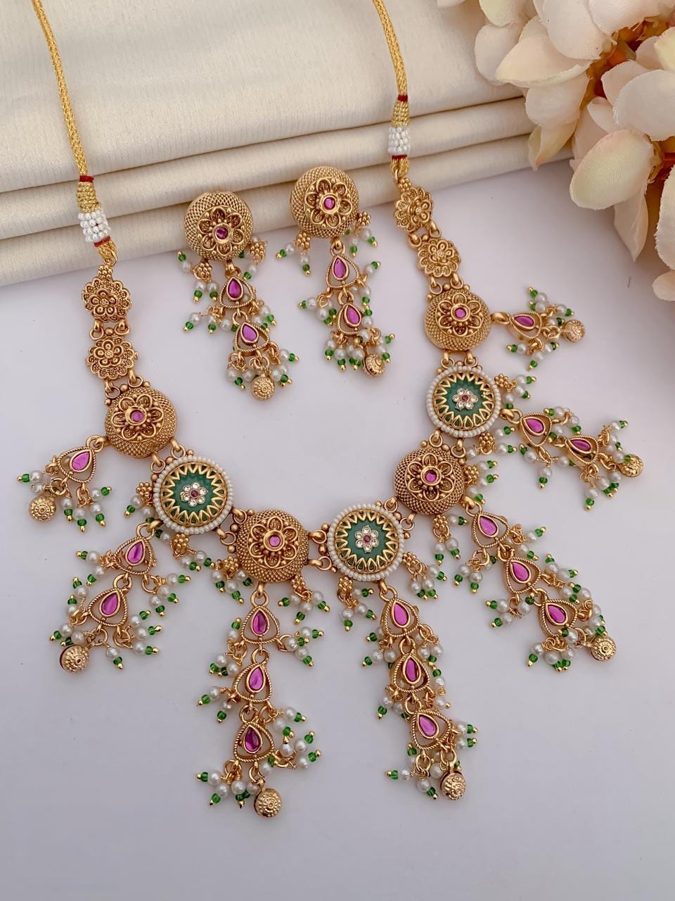 Elegant Designer Jewellery Set for Women | Wedding & Party Wear | D-049