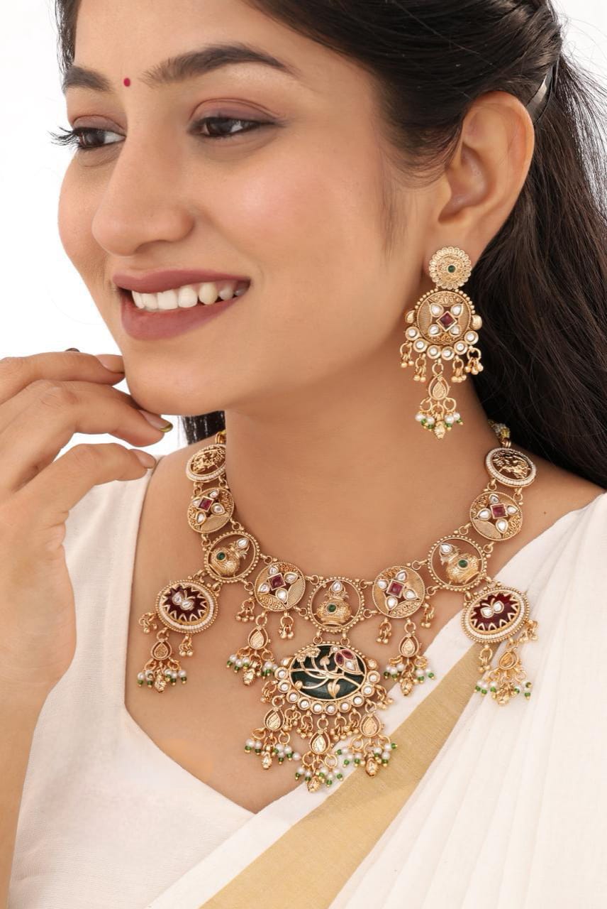 Elegant Designer Jewellery Set for Women | Wedding & Party Wear | D-007