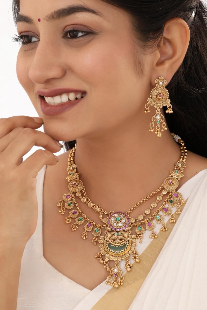 Elegant Designer Jewellery Set for Women | Wedding & Party Wear | D-008