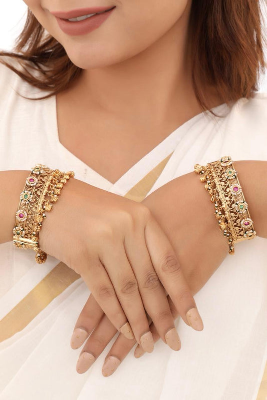 Traditional Designer Bangdi Set for Women | D-0012