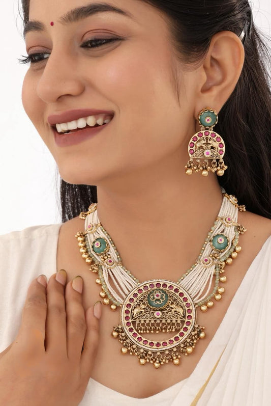 Elegant Designer Jewellery Set for Women | Wedding & Party Wear | D-013