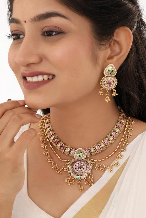 Elegant Designer Jewellery Set for Women | Wedding & Party Wear | D-015