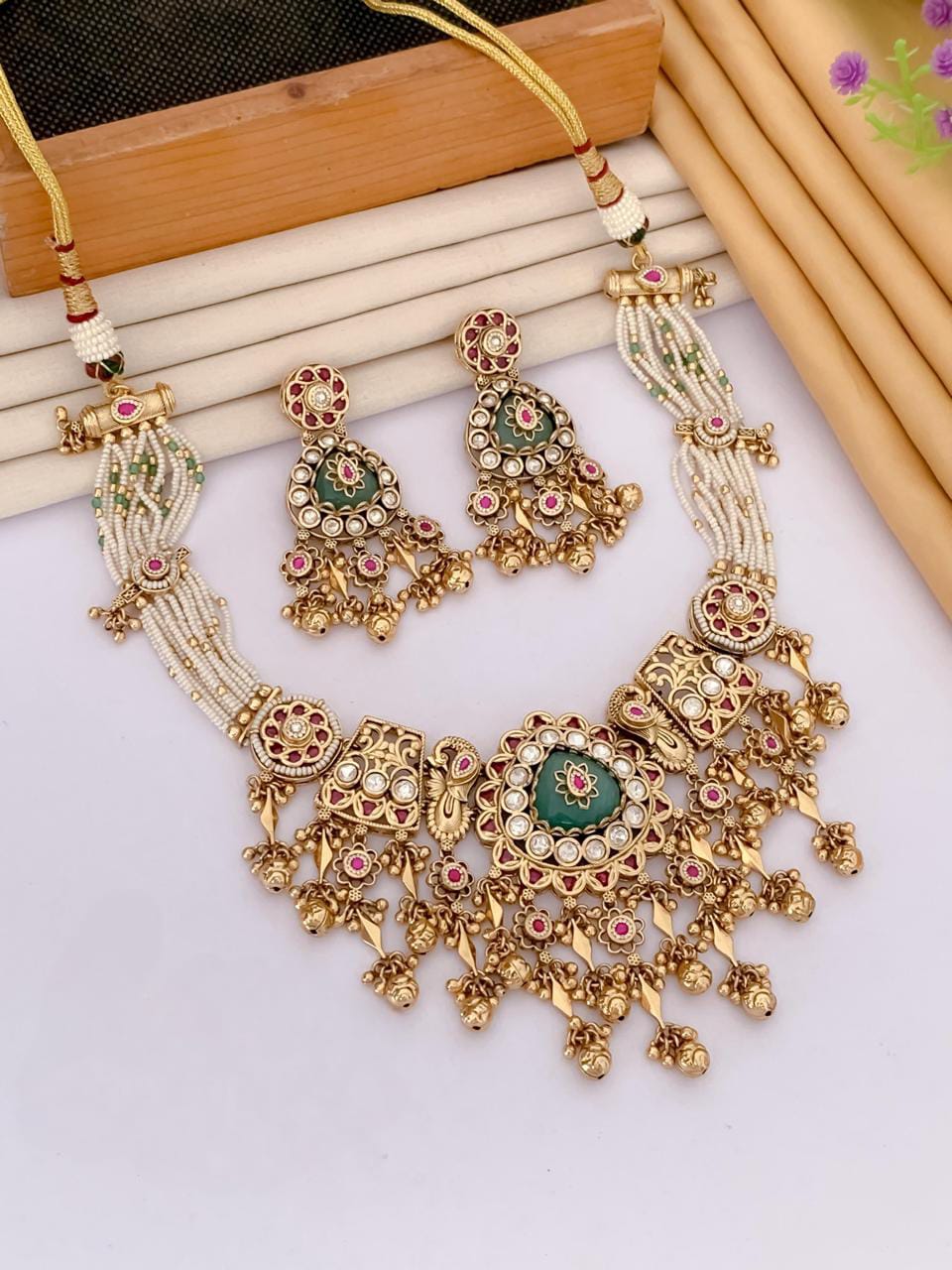 Elegant Designer Jewellery Set for Women | Wedding & Party Wear | D-044