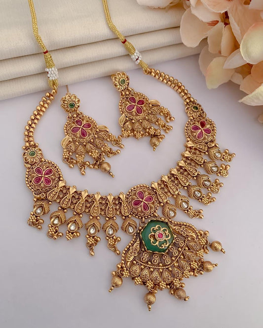 Elegant Designer Jewellery Set for Women | Wedding & Party Wear | D-047