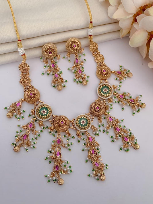 Elegant Designer Jewellery Set for Women | Wedding & Party Wear | D-049