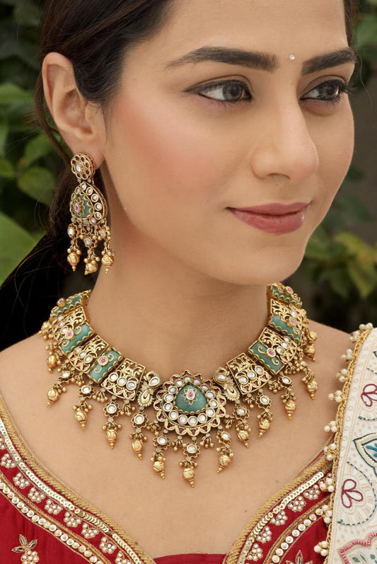 Elegant Designer Jewellery Set for Women | Wedding & Party Wear | D-005