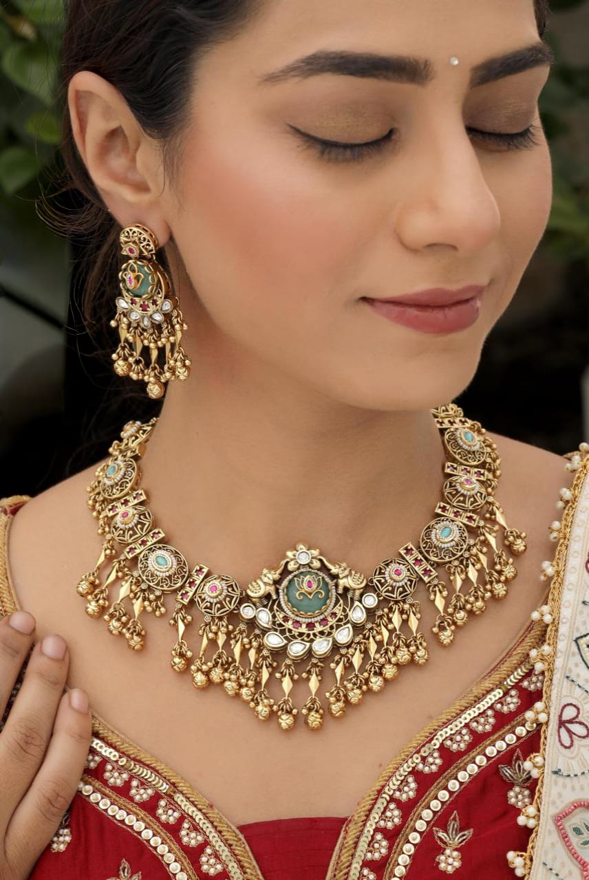 Elegant Designer Jewellery Set for Women | Wedding & Party Wear | D-006