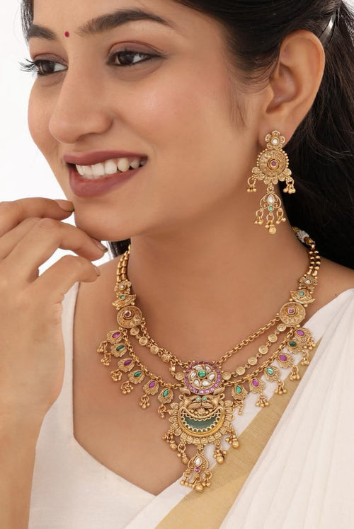 Elegant Designer Jewellery Set for Women | Wedding & Party Wear | D-008