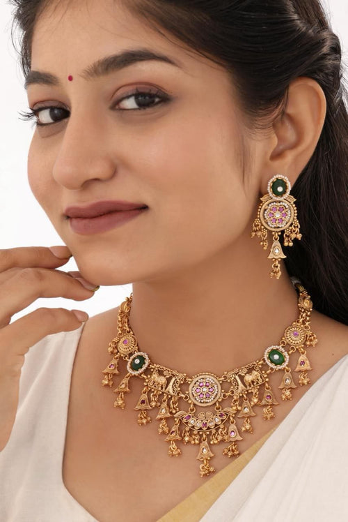 Elegant Designer Jewellery Set for Women | Wedding & Party Wear | D-009